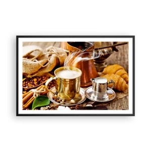 Affisch i svart ram - Ha en trevlig dag! - 91x61 cm