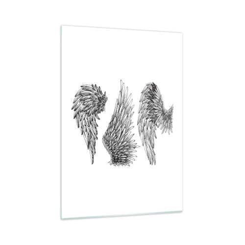 Glastavla - Bild på glas - Du kan också bli ängel - 50x70 cm