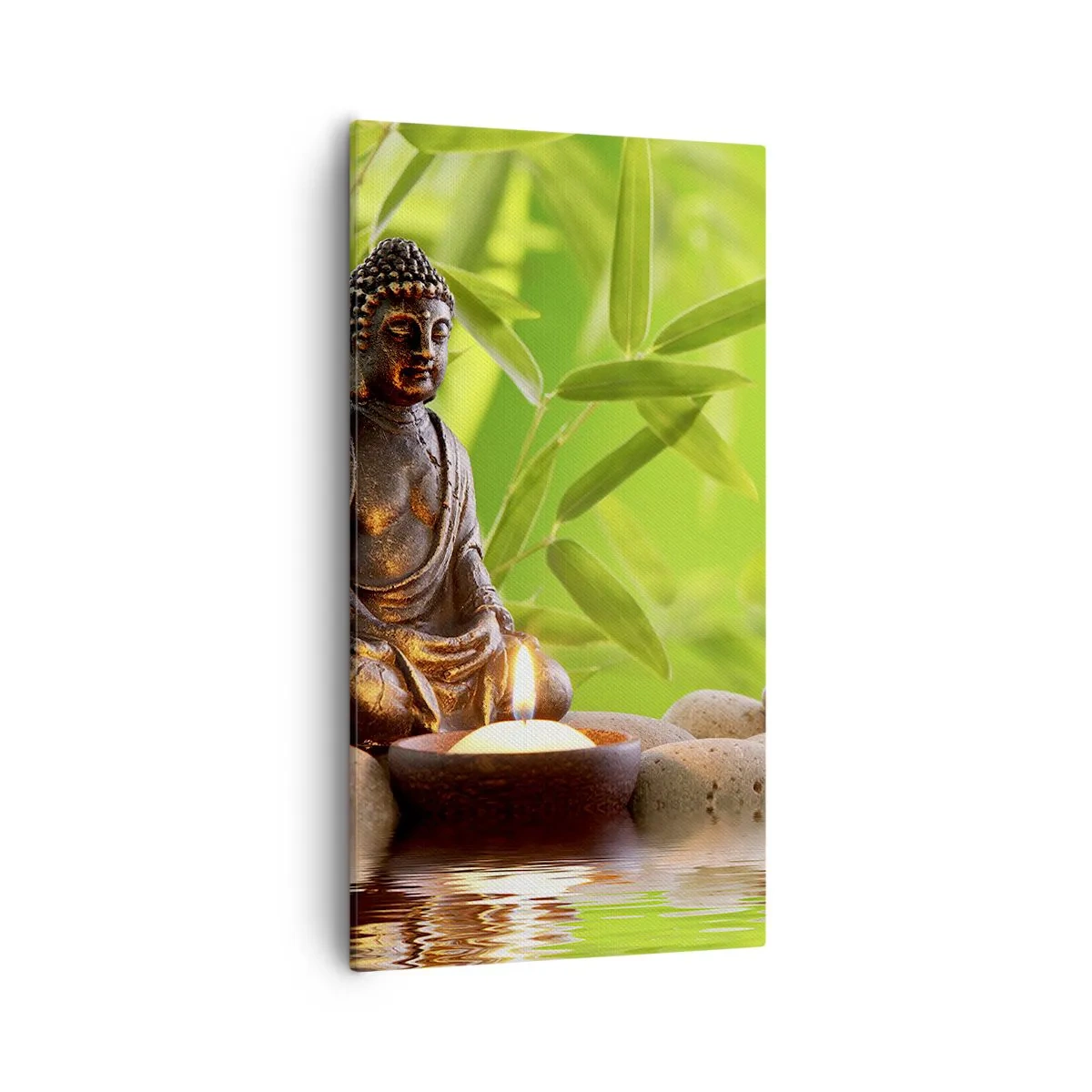 Canvastavla - Bild på duk - Livet är skönt - 55x100 cm