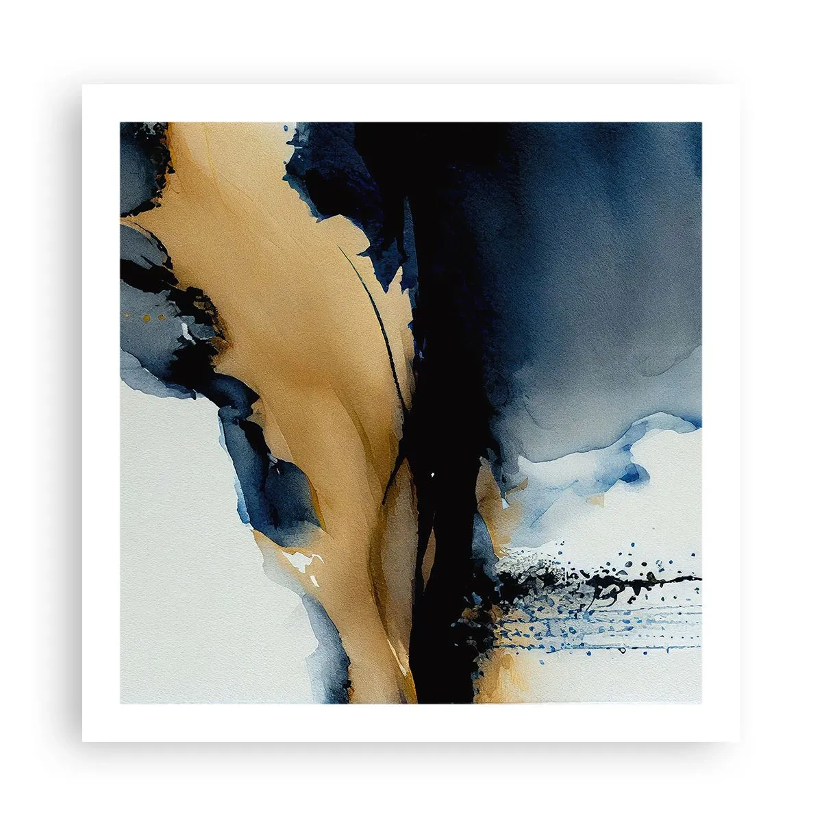 Affisch - Bakom ridån - 60x60 cm