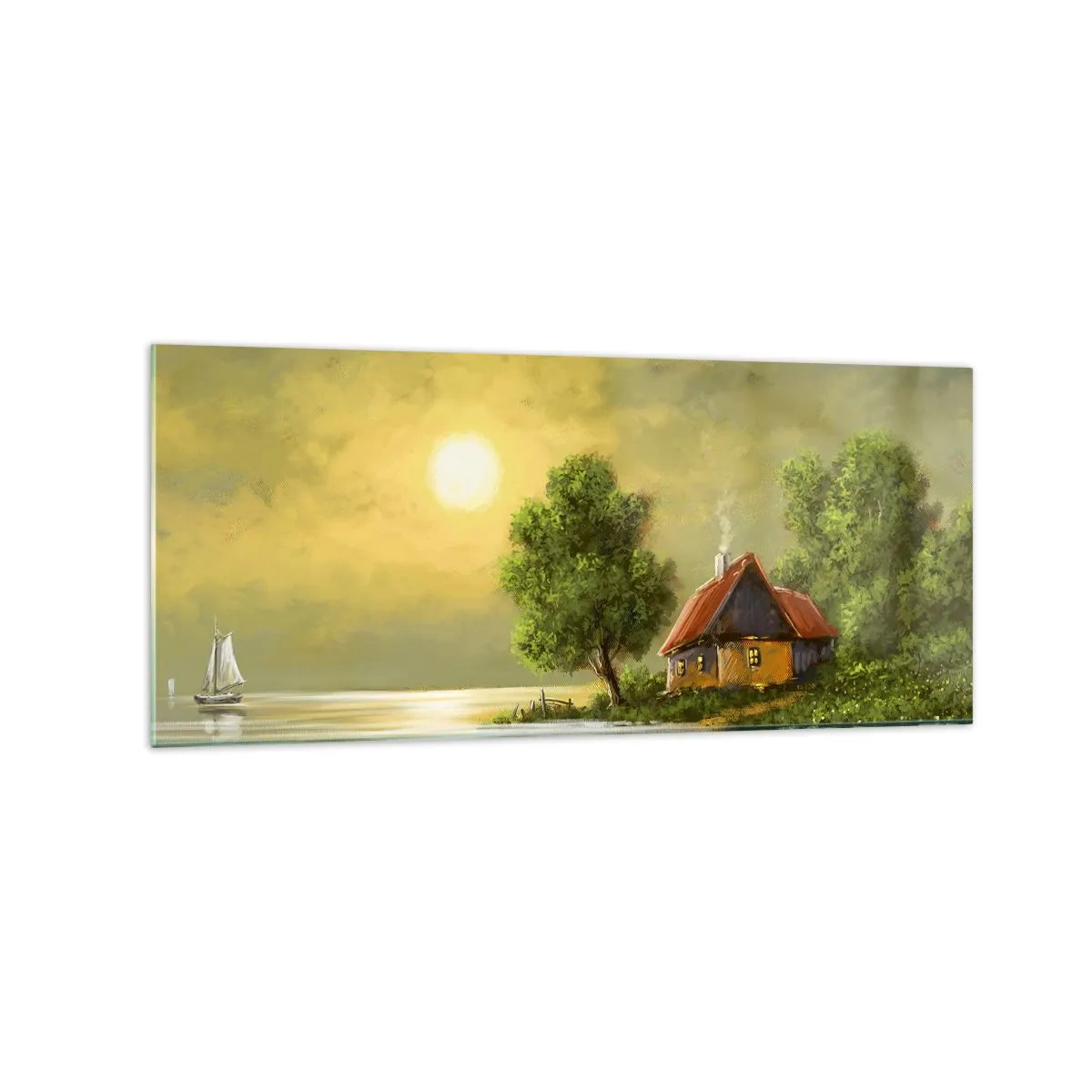 Glastavla - Bild på glas - Vackert som från en bild - 120x50 cm