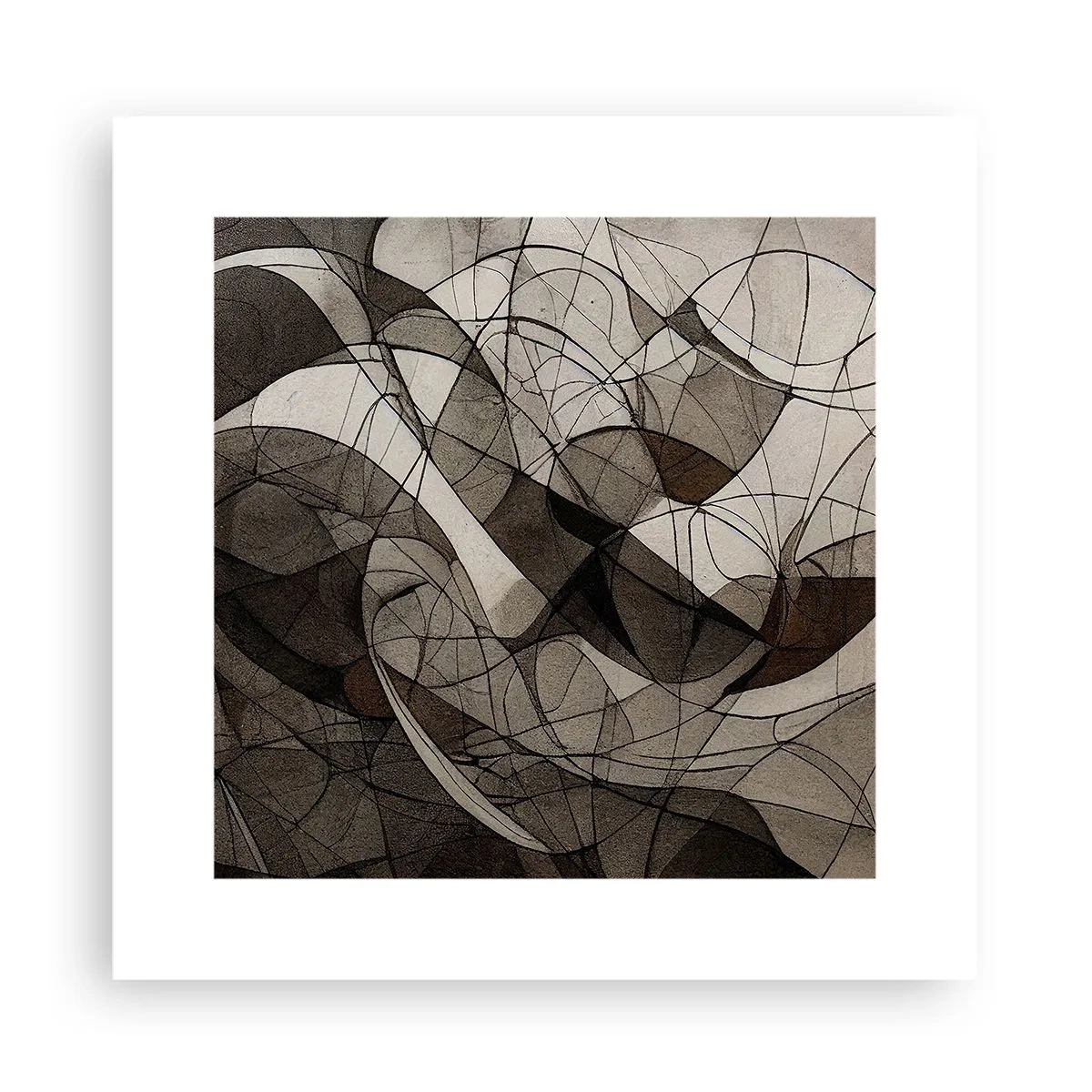 Affisch - Cirkulation av jordens färger - 30x30 cm