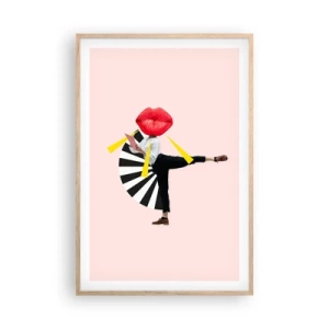 Affisch i ram av ljusek - Surrealistisk pop-art - 61x91 cm
