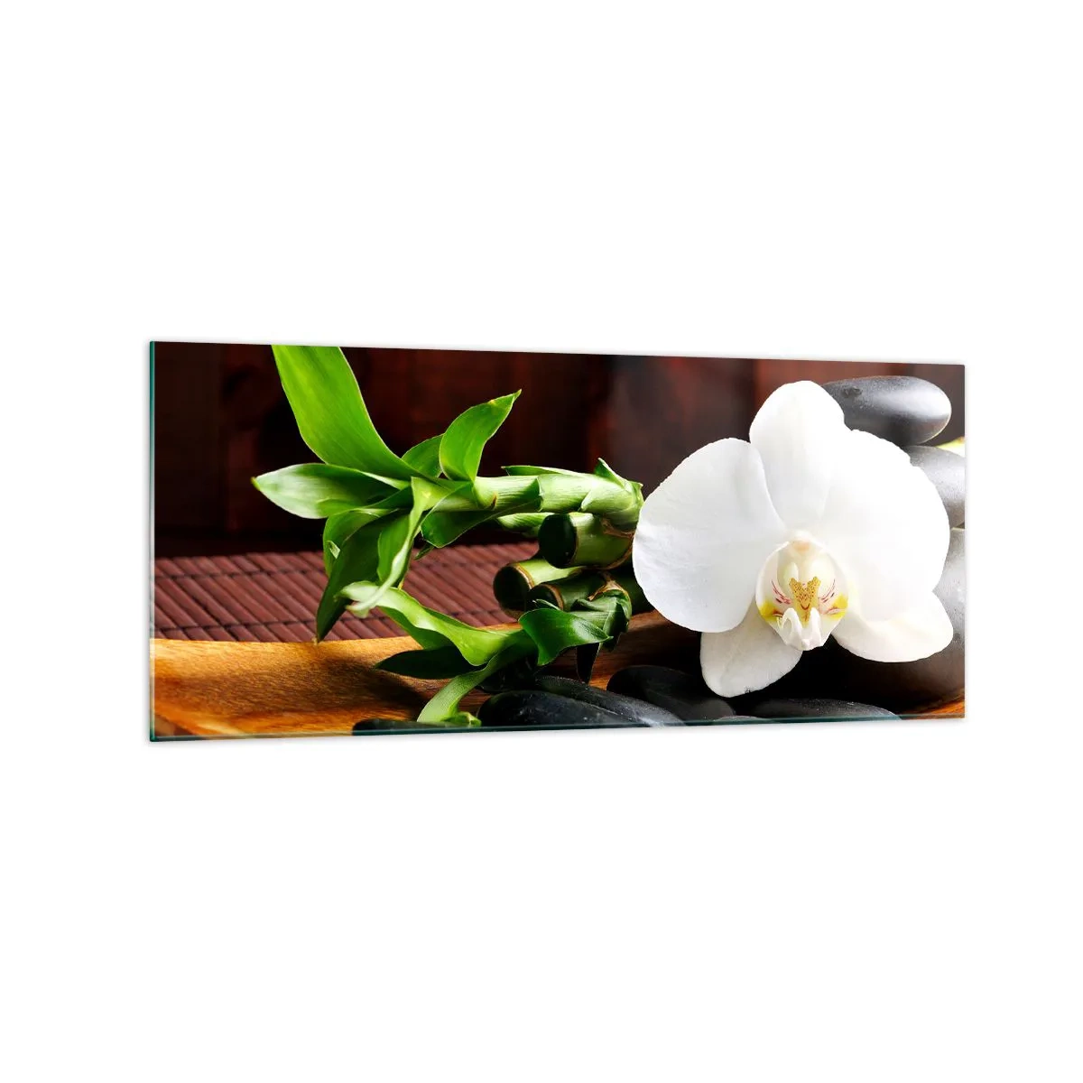 Glastavla - Bild på glas - Bli berörd av naturen - 120x50 cm