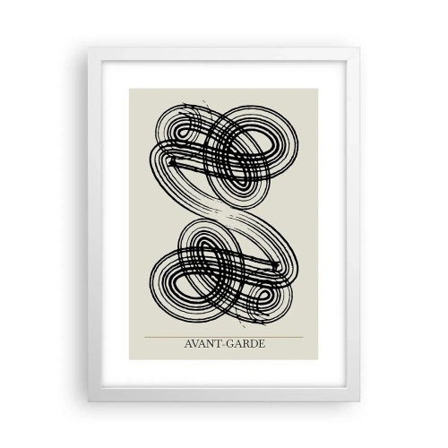 Affisch i vit ram - Det kom ut spontant - 30x40 cm