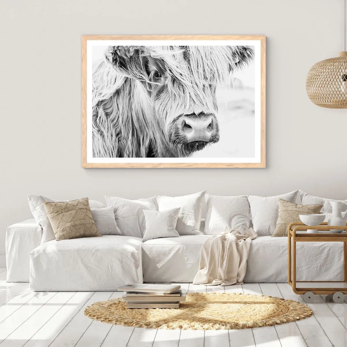 Affisch i ram av ljusek - Skotsk vildhet - 100x70 cm