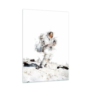 Glastavla - Bild på glas - Jordens sändebud - 50x70 cm