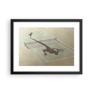 Affisch i svart ram - Övervinna sig själv - 40x30 cm