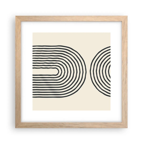 Affisch i ram av ljusek - Om en stund... - 30x30 cm