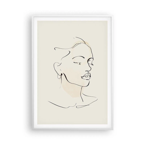 Affisch i vit ram - Säkra drag - 70x100 cm