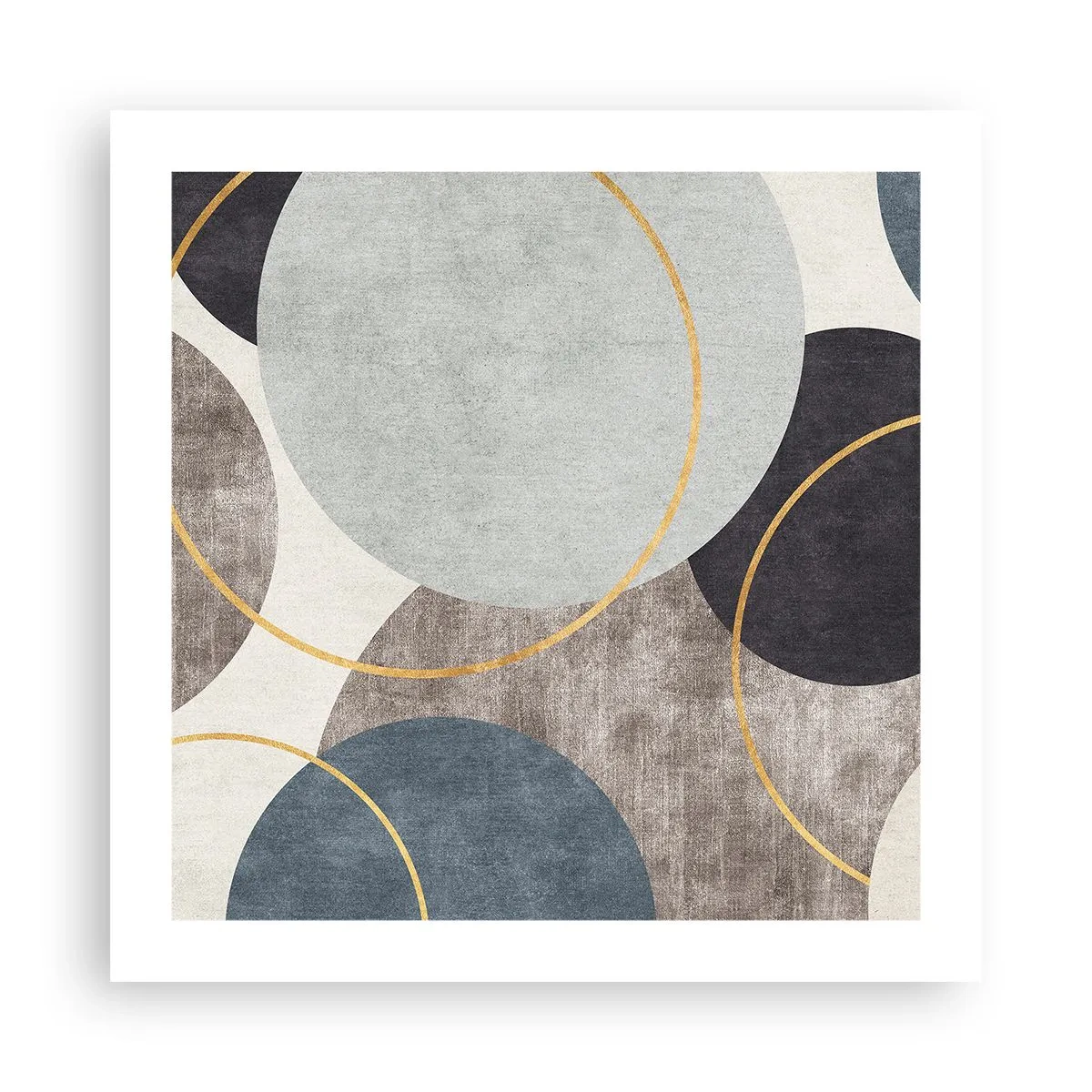 Affisch - Cirkel efter cirkel - 50x50 cm