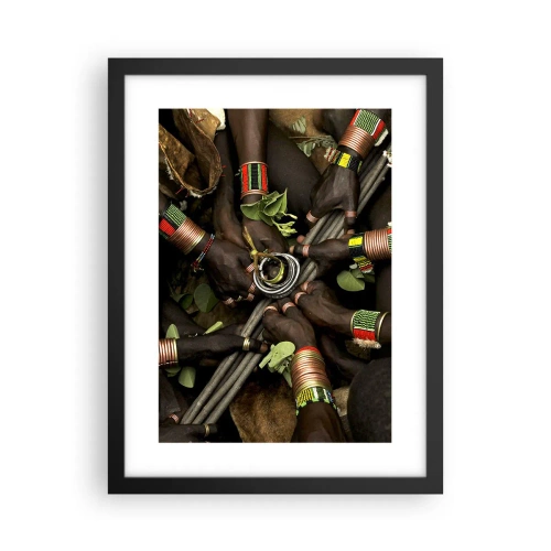 Affisch i svart ram - Vi är tillsammans - 30x40 cm