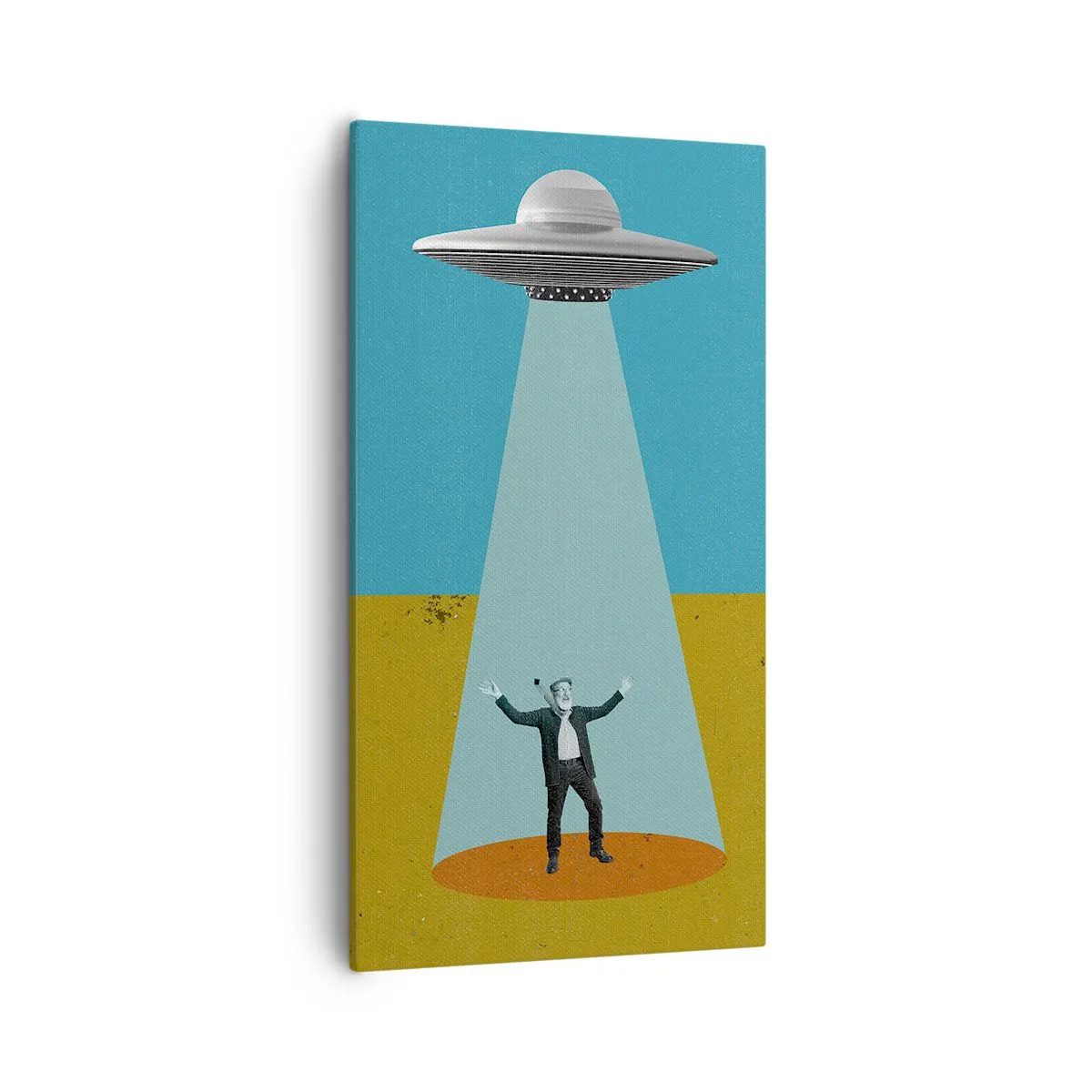 Canvastavla - Bild på duk - Ett nära möte - 55x100 cm