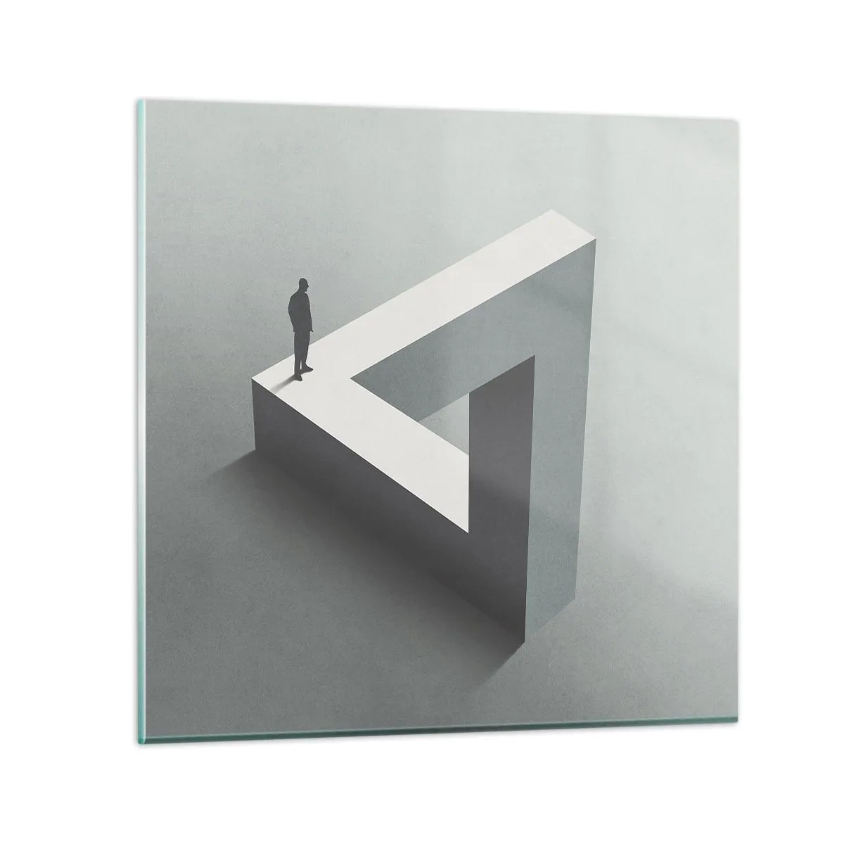 Glastavla - Bild på glas - Och ändå möjligt - 30x30 cm