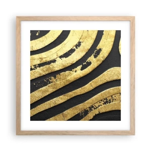 Affisch i ram av ljusek - Allt flyter - 40x40 cm