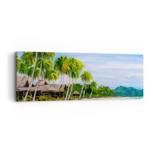 Canvastavla - Bild på duk - En exotisk dröm - 90x30 cm