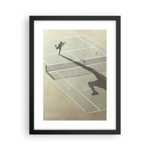 Affisch i svart ram - Övervinna sig själv - 30x40 cm