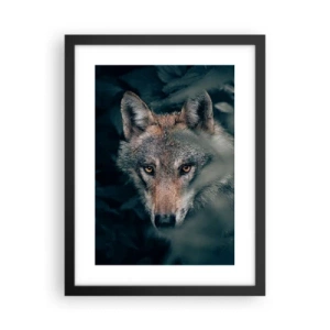 Affisch i svart ram - Jägare - 30x40 cm