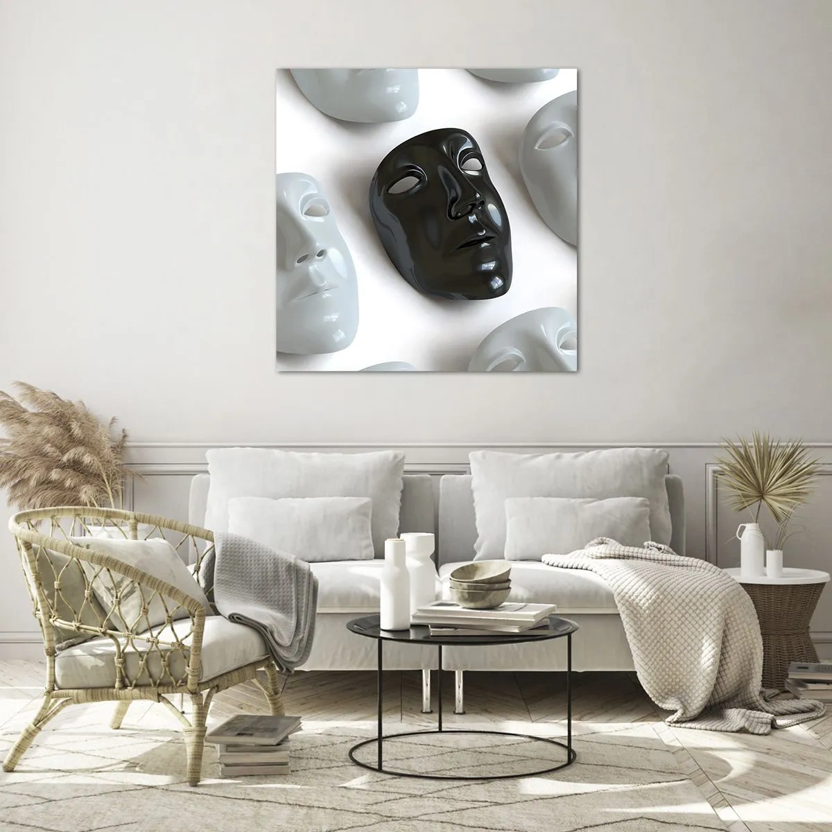 Glastavla - Bild på glas - Hur kan man urskilja sig? - 70x70 cm