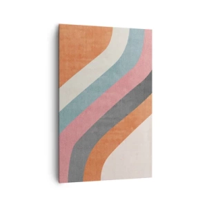 Canvastavla - Bild på duk - Diagonal komposition - rörelse - 80x120 cm