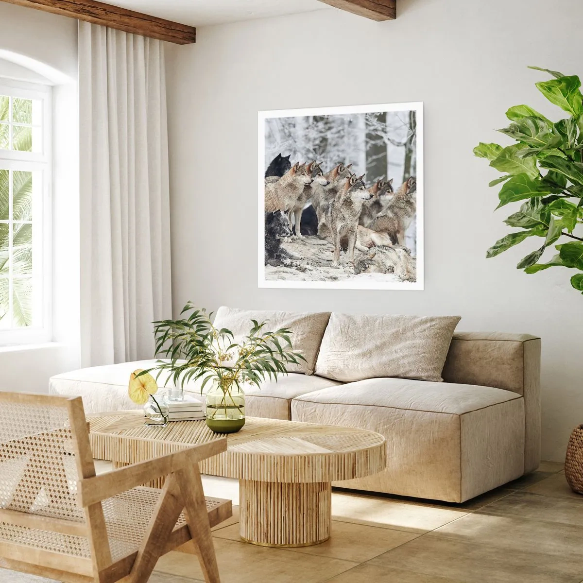 Affisch - Familj och vänner - 30x30 cm