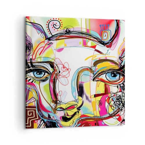 Canvastavla - Bild på duk - Kattnaturens rikedom - 60x60 cm