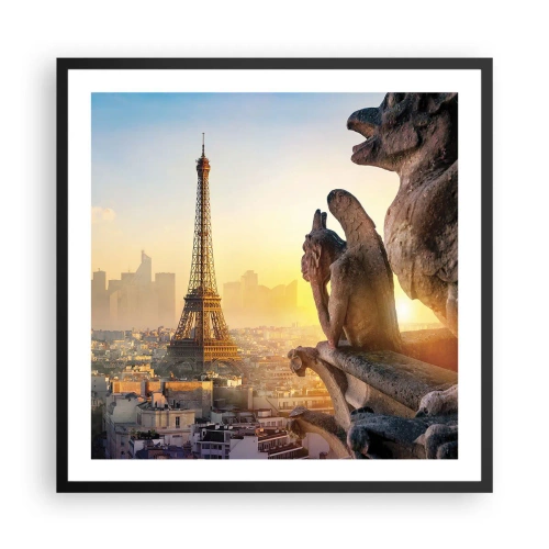 Affisch i svart ram - En hel del har ändrats… - 60x60 cm