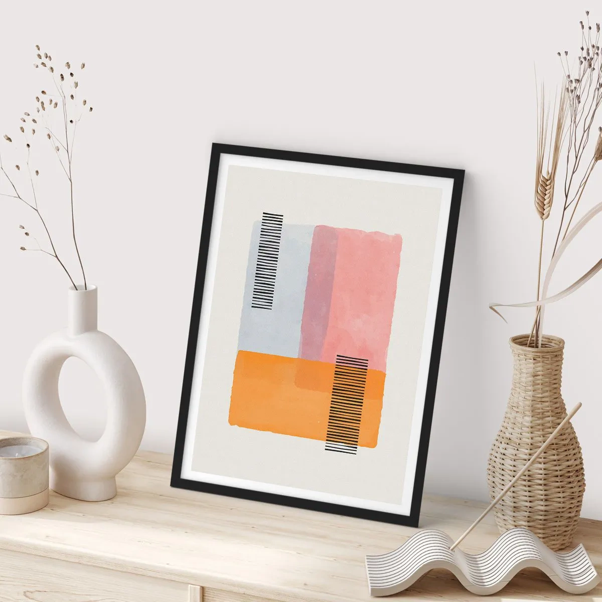 Affisch i svart ram - Från hörna till hörna - 40x50 cm