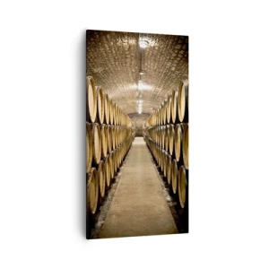 Canvastavla - Bild på duk - I en tegelkällare - 55x100 cm
