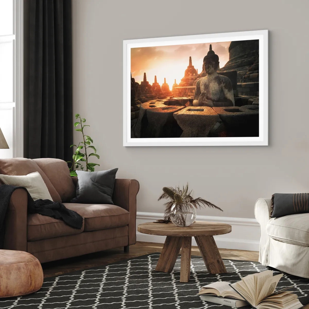 Affisch i vit ram - Stora visdomens väder - 40x30 cm