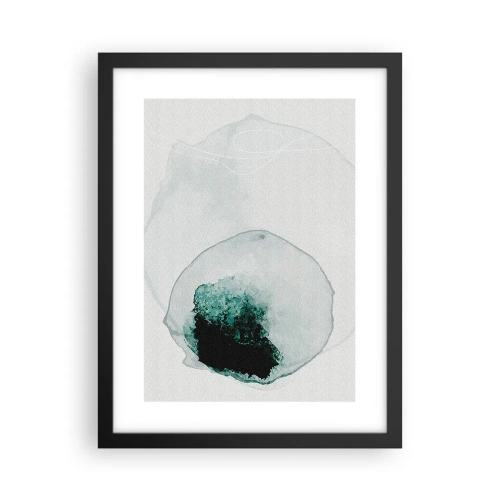 Affisch i svart ram - I en droppe vatten - 30x40 cm