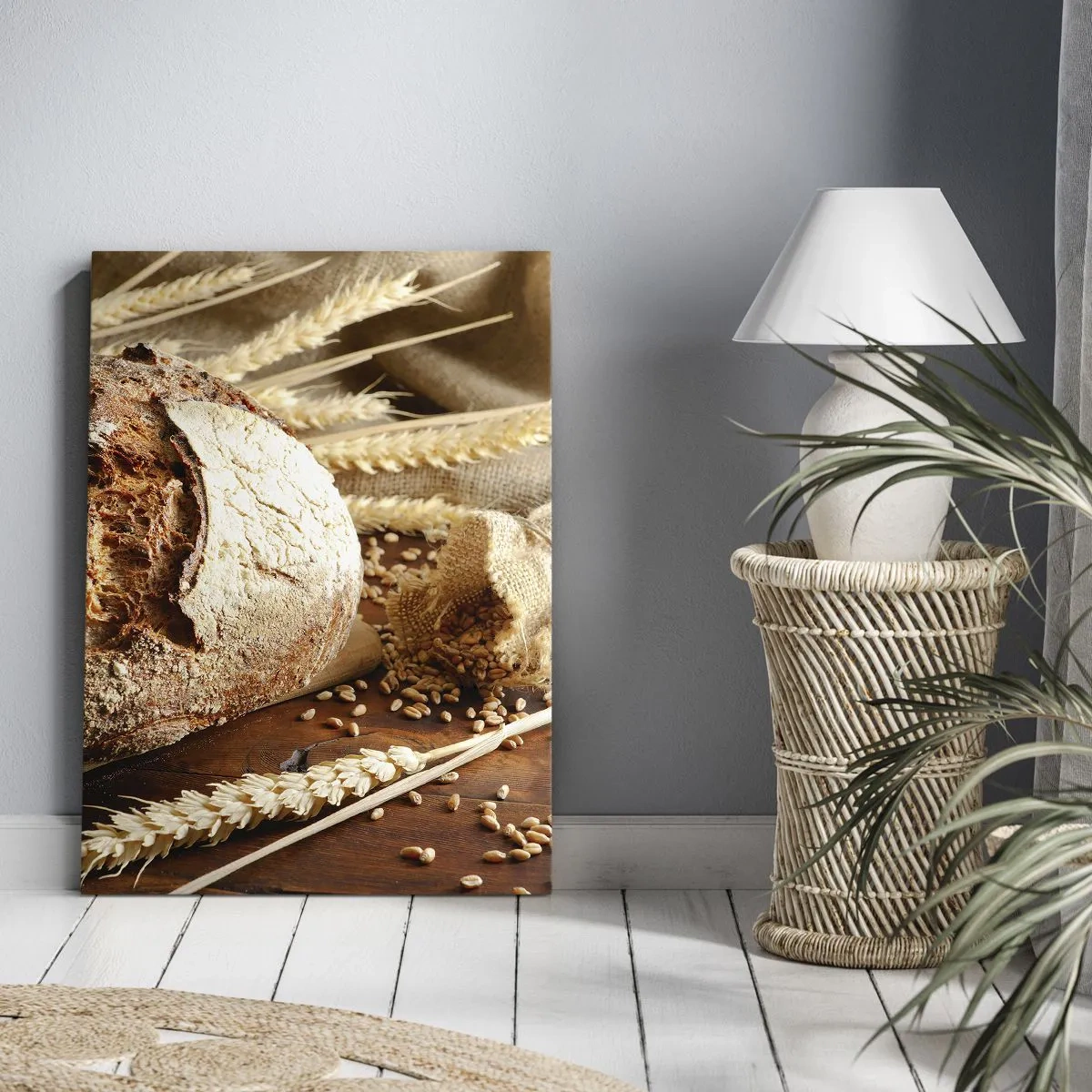 Canvastavla - Bild på duk - Aptitlig, doftande, knaprig - 50x70 cm
