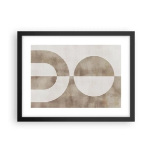 Affisch i svart ram - Likheter och skillnader - 40x30 cm