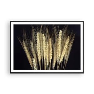 Affisch i svart ram - Rustik magi - 100x70 cm