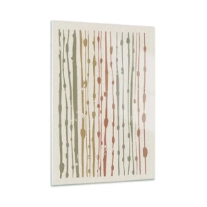 Glastavla - Bild på glas - Musikalisk färgnotation - 50x70 cm