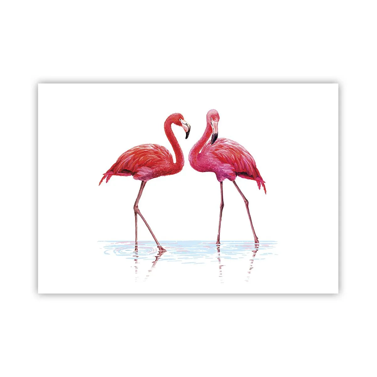 Affisch - Rosa rendez-vous - 100x70 cm