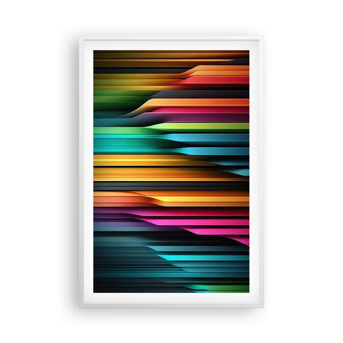 Affisch i vit ram - Lysande orgel - 61x91 cm