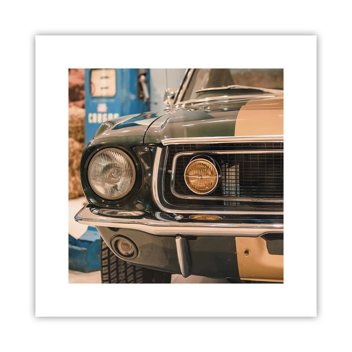 Affisch - Ett möte med legenden - 30x30 cm