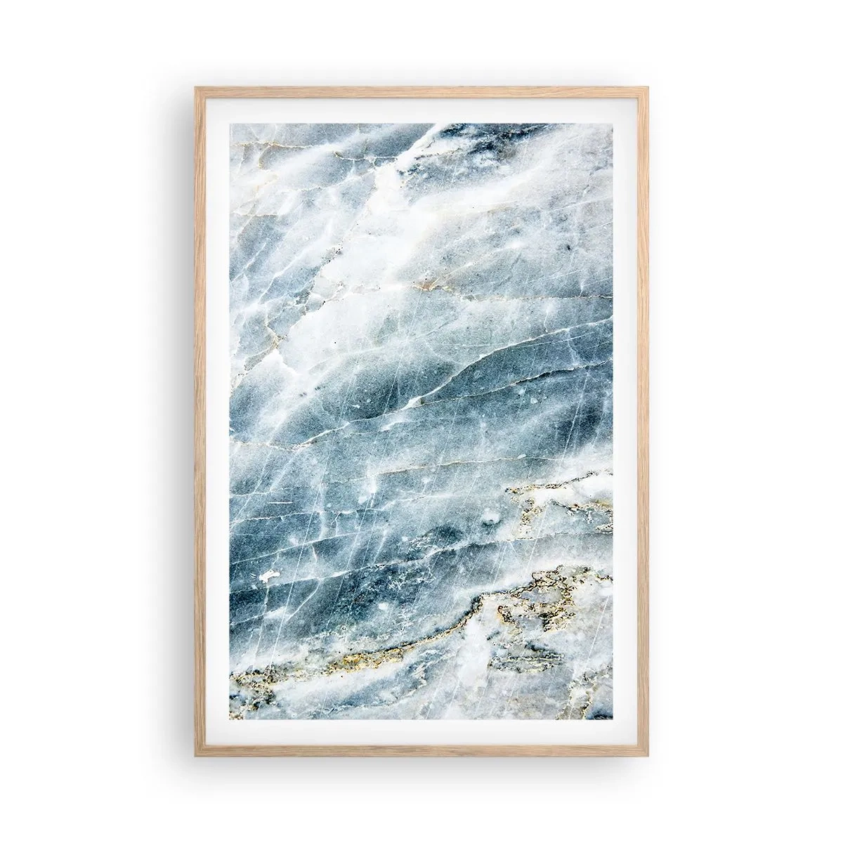 Affisch i ram av ljusek - Isvärld - 61x91 cm