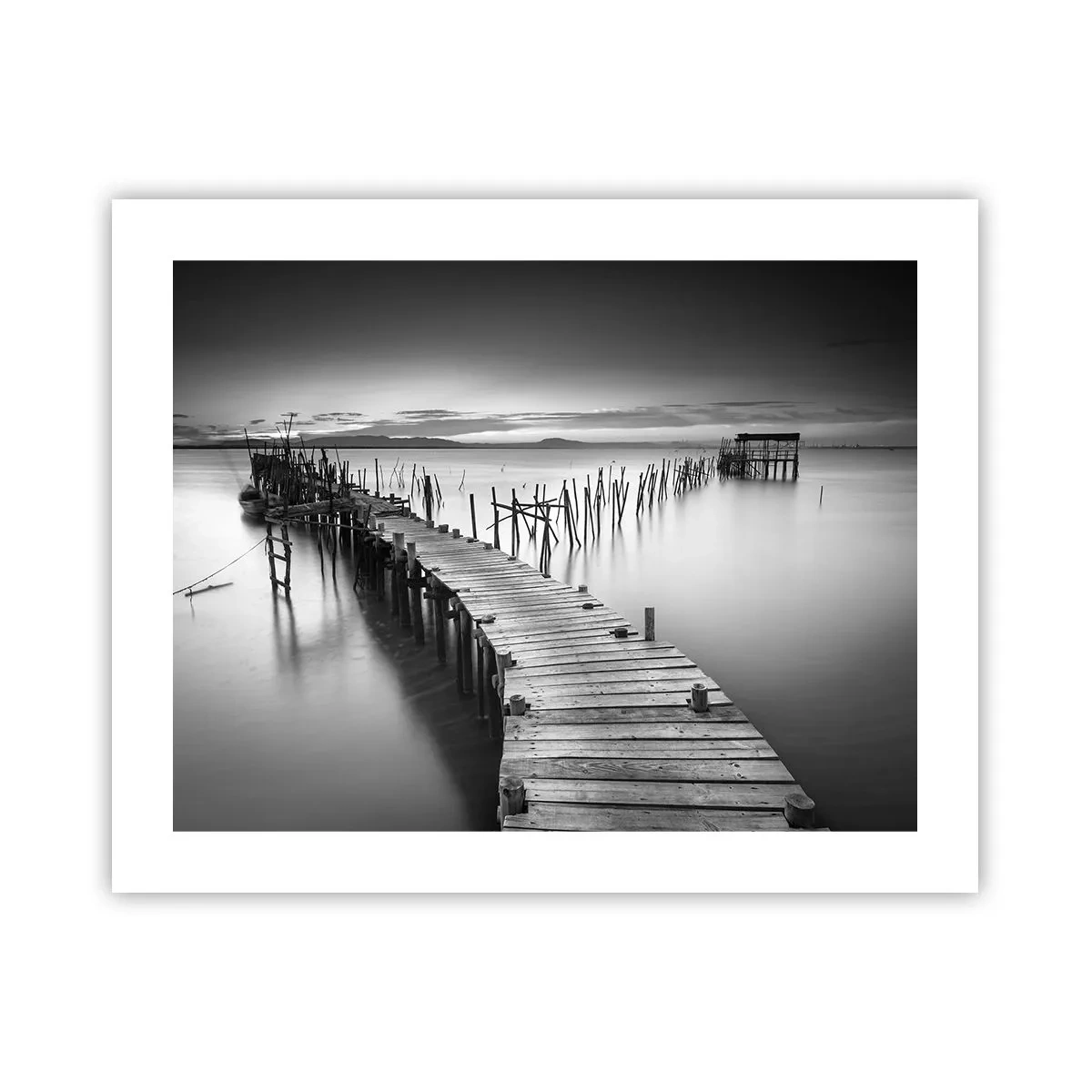 Affisch - Den glömda strandens ro - 50x40 cm