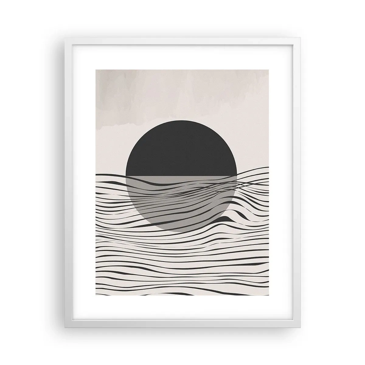 Affisch i vit ram - Halvdan komposition - 40x50 cm