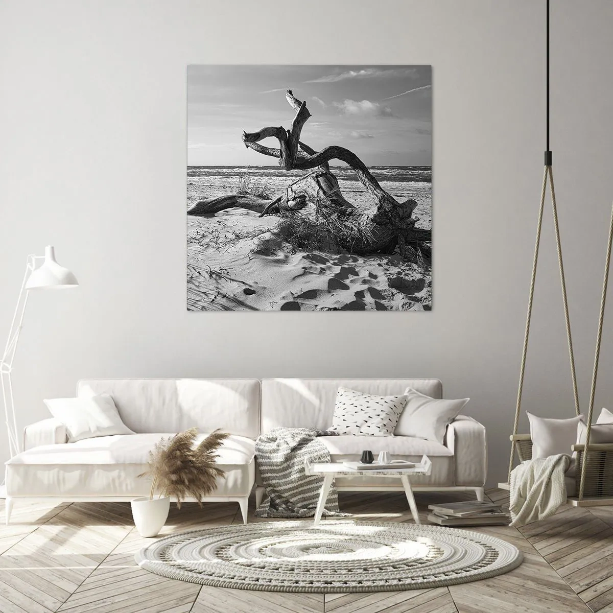Canvastavla - Bild på duk - Havets skulptur - 60x60 cm