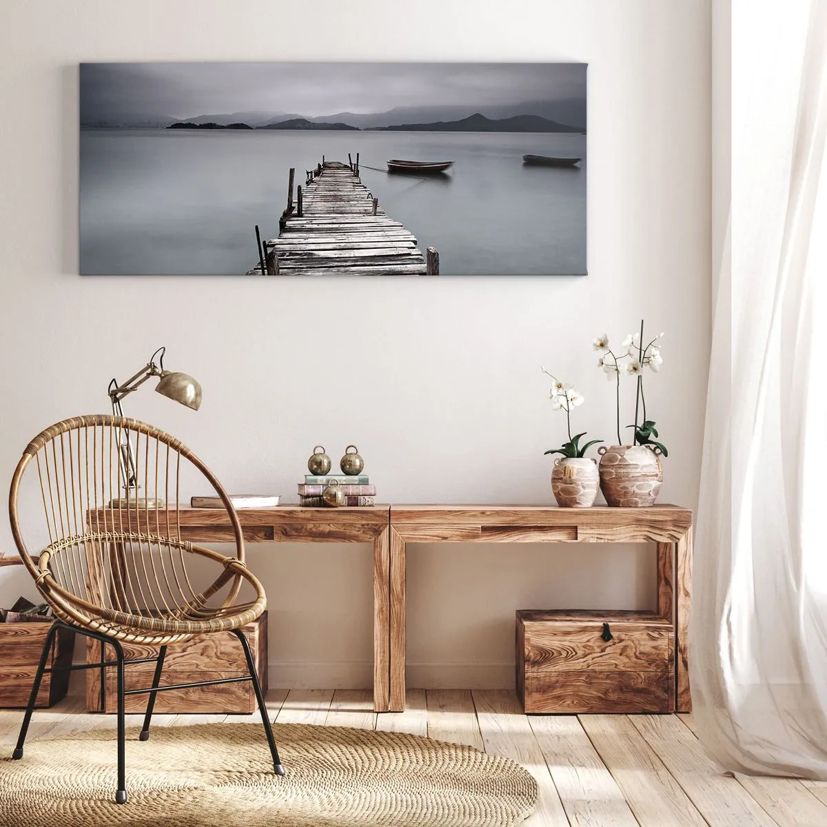 Canvastavla - Bild på duk - Imorgon kan du ge dig iväg - 100x40 cm