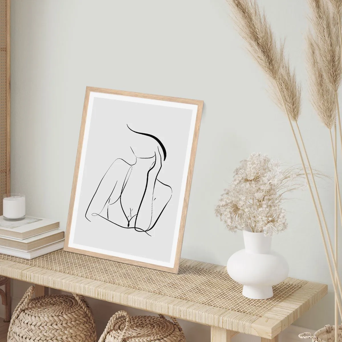 Affisch i ram av ljusek - På drömvågen - 40x50 cm