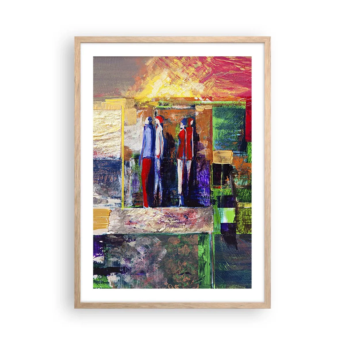 Affisch i ram av ljusek - Relationer och emotioner - 50x70 cm