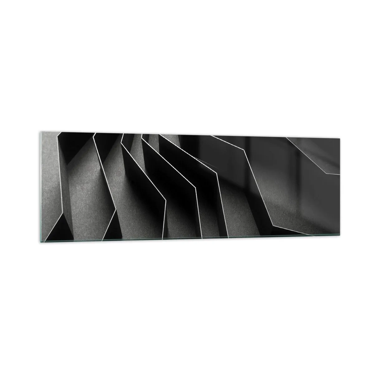Glastavla - Bild på glas - Rumslig ordning - 160x50 cm