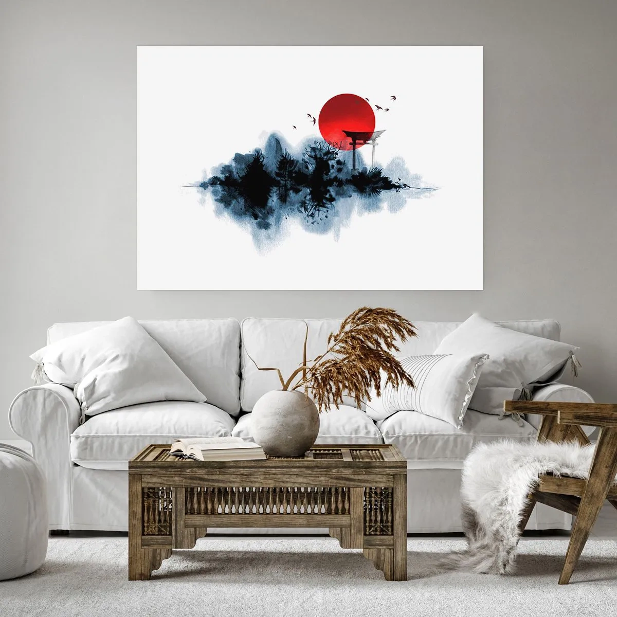 Affisch - Japansk utsikt - 70x50 cm