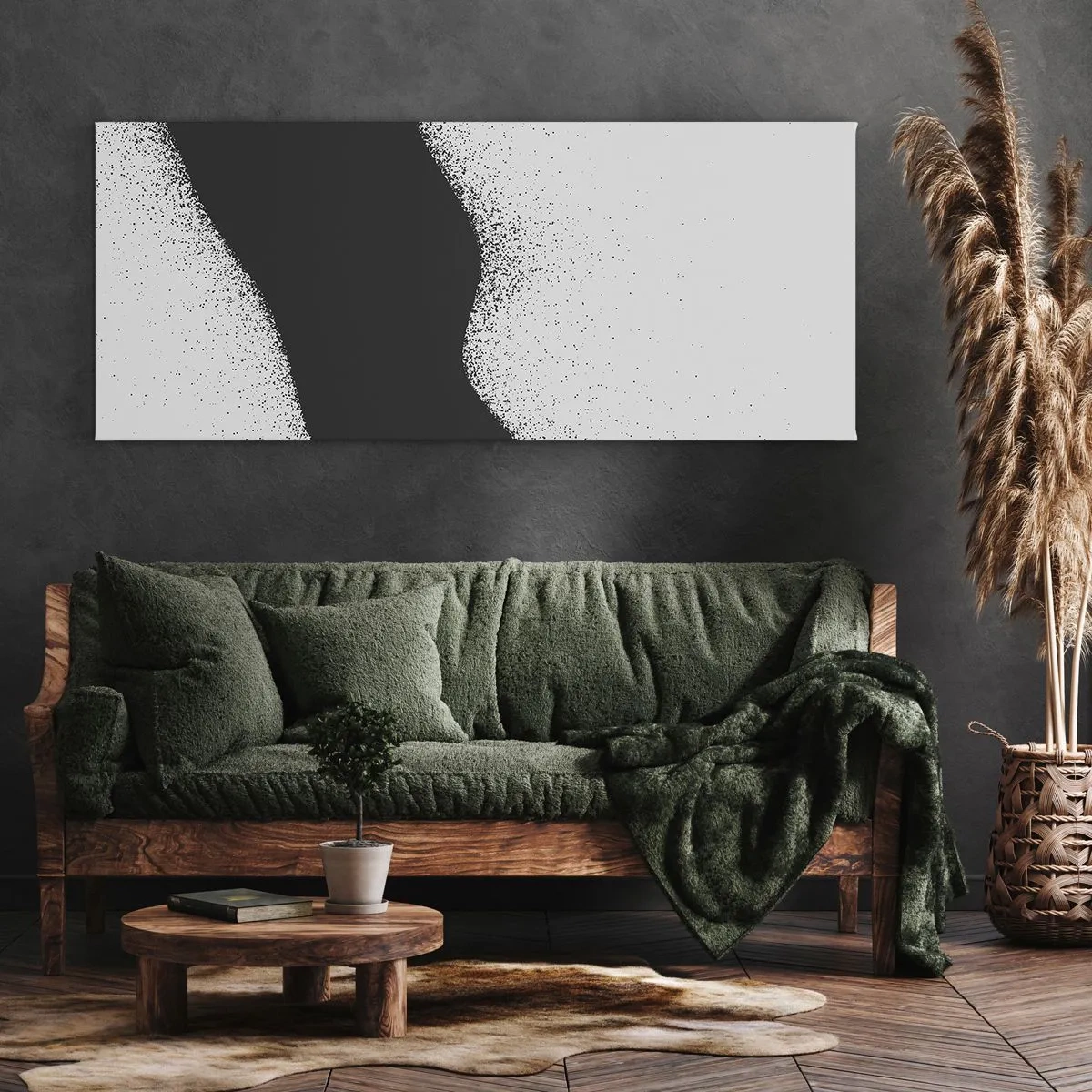 Canvastavla - Bild på duk - Flytande balans - 100x40 cm