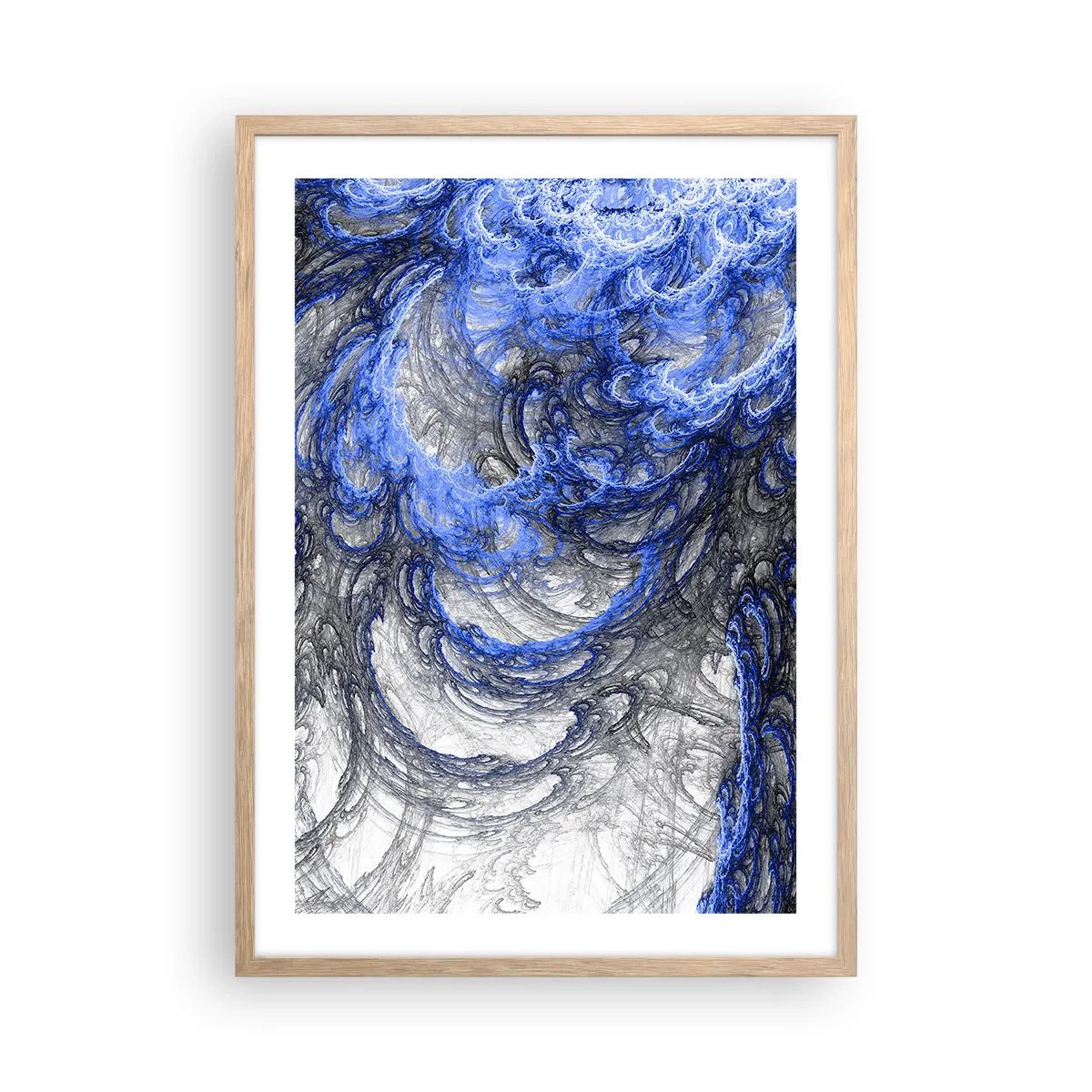 Affisch i ram av ljusek - Vågens födsel - 50x70 cm