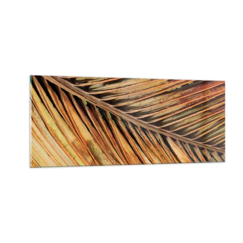 Glastavla - Bild på glas - Kokosguld - 100x40 cm